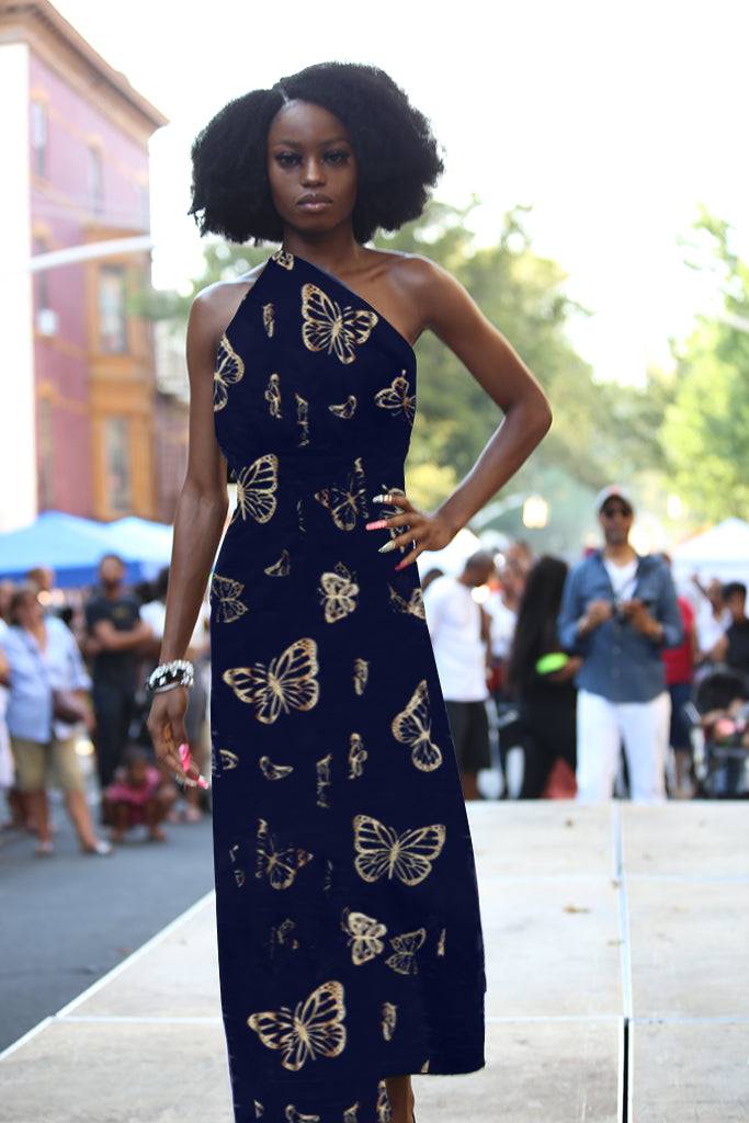 Multi Wear Wrap Skirt Dress with Adinkra symbol