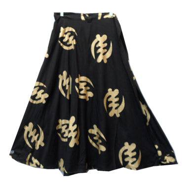 Wrap Skirt Dress with Adinkra symbol 