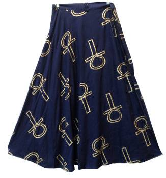 Wrap Skirt Dress with Adinkra symbol 