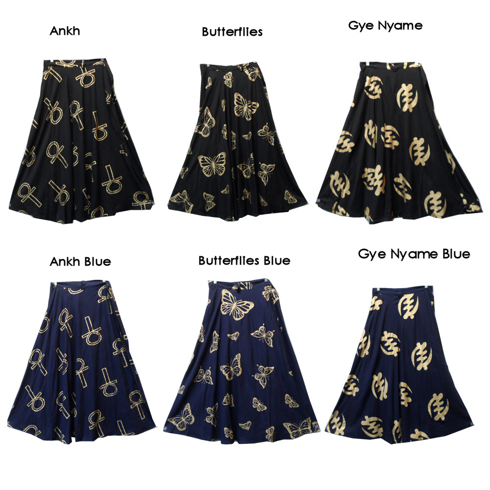Wrap Skirt Dress with Adinkra symbol 