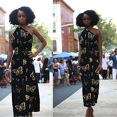 Adinkra symbol Sankofa Symbol Multi Wear Wrap Skirt Dress 